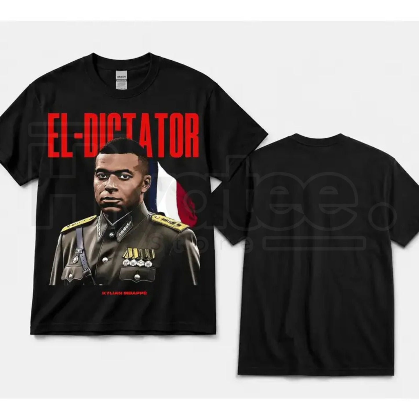 Kylian Graphic T-Shirt – Vintage France Soccer Streetwear El Dictator Tee