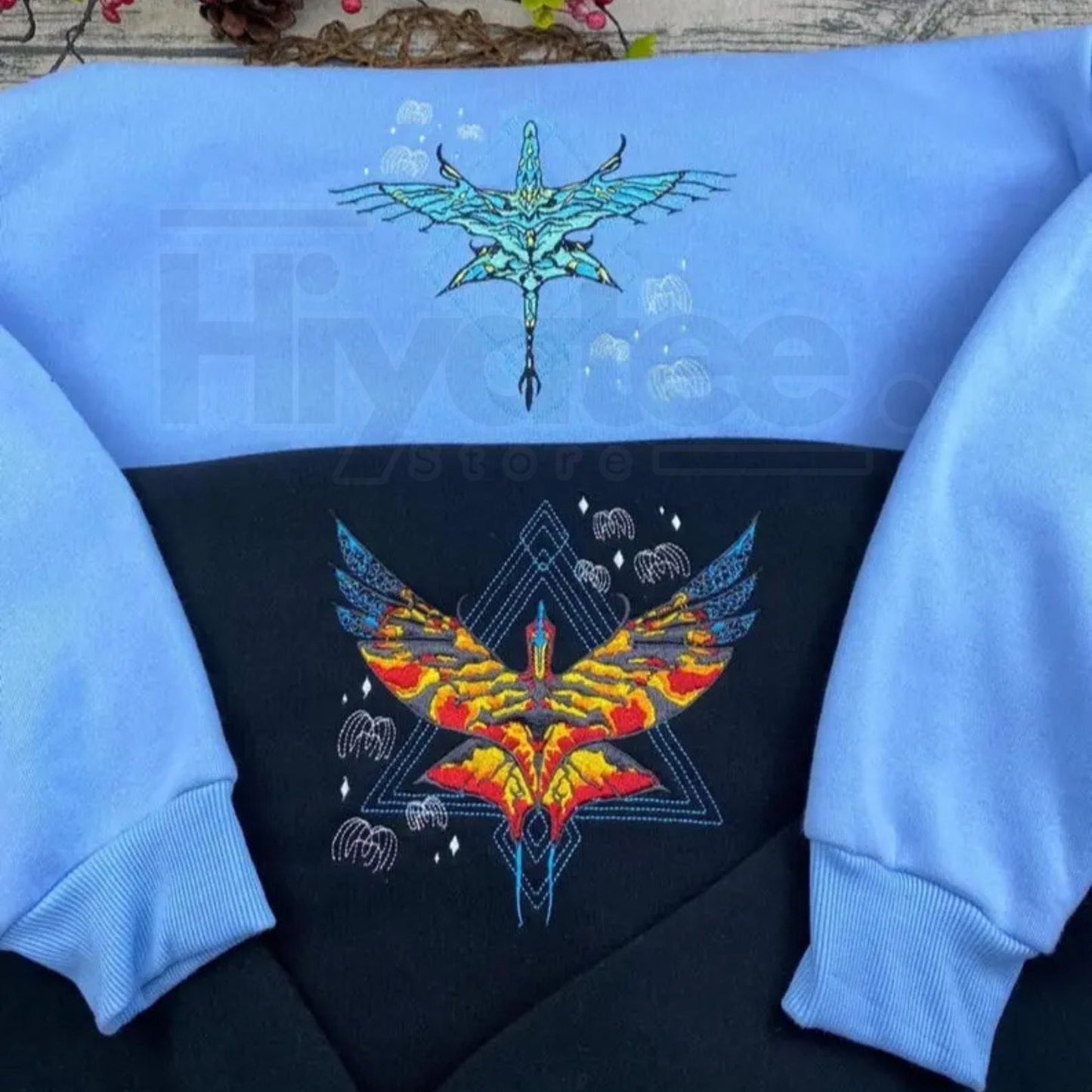 Fire and Ash Embroidered Hoodie