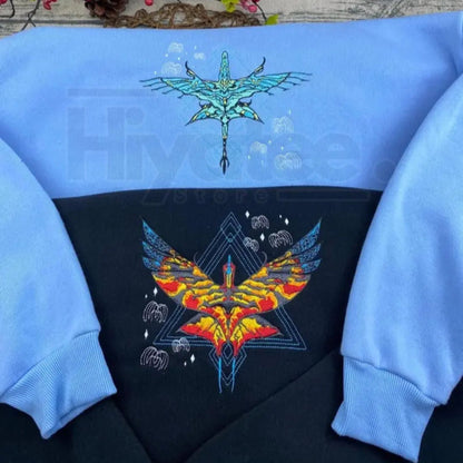Fire and Ash Embroidered Hoodie