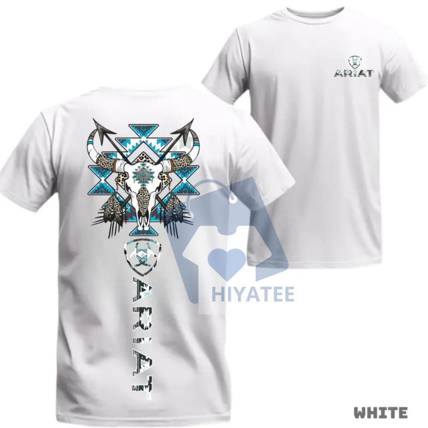 Ariat Western Tribal Bull Skull T-Shirt – Rodeo Style Graphic Tee