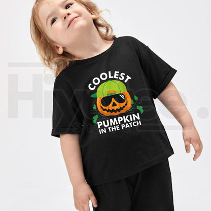 Coolest Pumpkin in the Patch T-Shirt | Funny Kids Halloween Graphic Tee