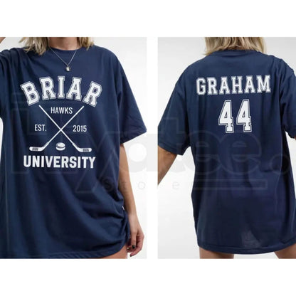 Briar U Hockey T-Shirt – Off-Campus Romance Book Club Graphic Tee