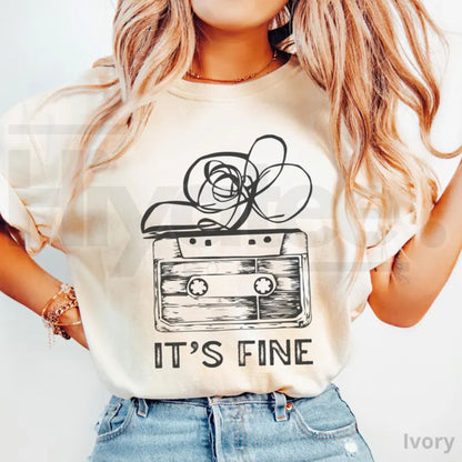 Retro Cassette Tape T-Shirt Comfort Colors 90s Music Graphic Tee