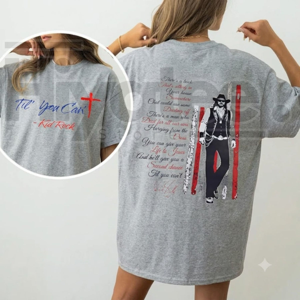 Vintage Til You Can't Western Lyric T-Shirt – Retro Southern Country Graphic Top