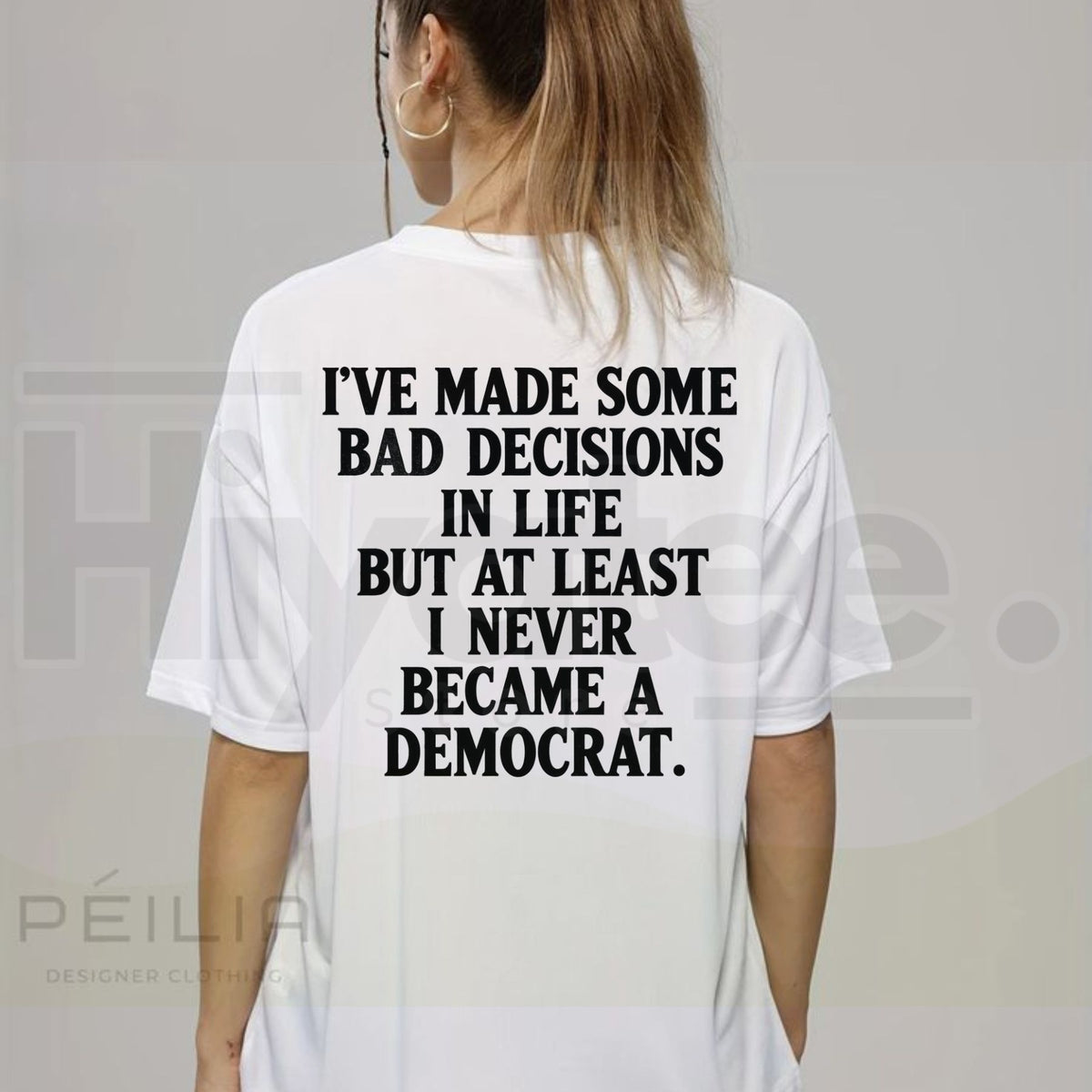 At Least I Never Became A Democrat T-Shirt – Funny Republican Conservative Graphic Tee