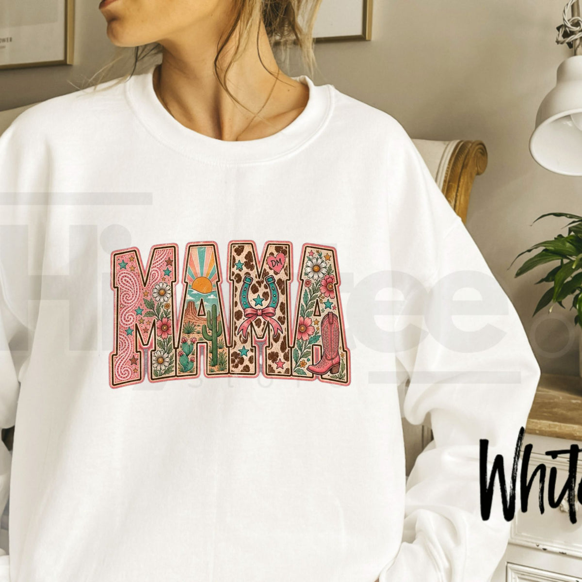 Pick Your MAMA Print Mystery Crewneck – Western Graphic Sweatshirt, Country Mama Surprise Gift