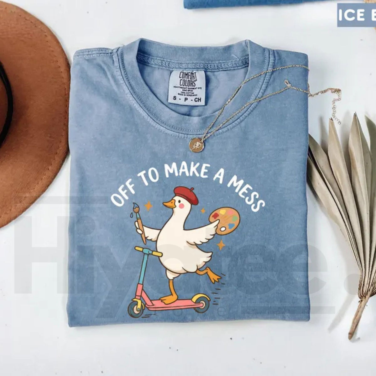 Comfort Colors Off To Make A Mess Artist Goose Tee