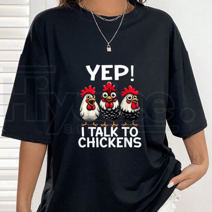 "Chicken Lover" – Funny Animal Enthusiast Casual Graphic Top