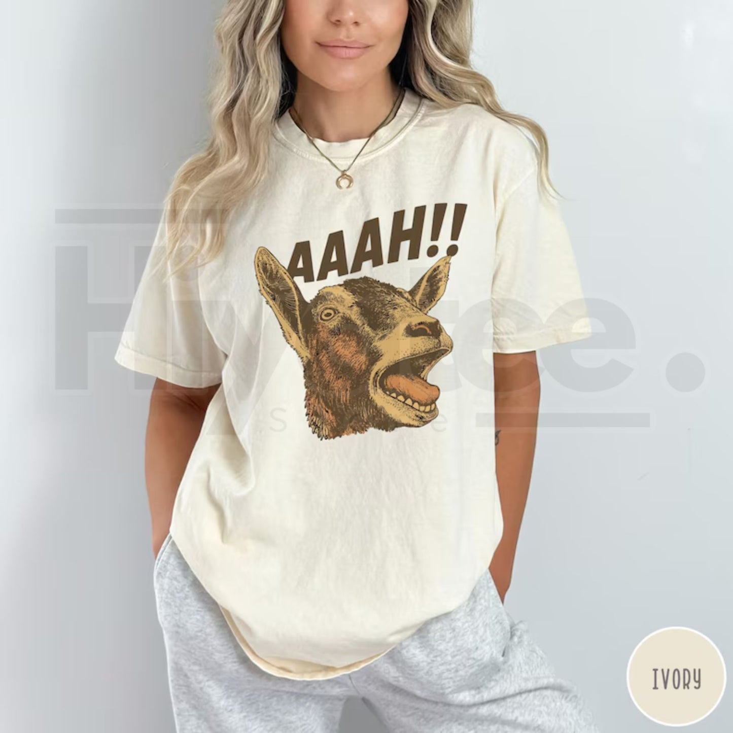 Funny Goat Halloween Shirt Meme Farm Animal Humor Comfort Colors Tee