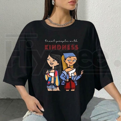 Total Drama Island Heather & Lindsay Character Scene T-Shirt – Queen Of Mean Cartoon Nostalgia Tee