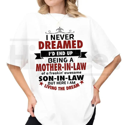 "Lucky Mother-In-Law" – Funny Family Appreciation Graphic Top