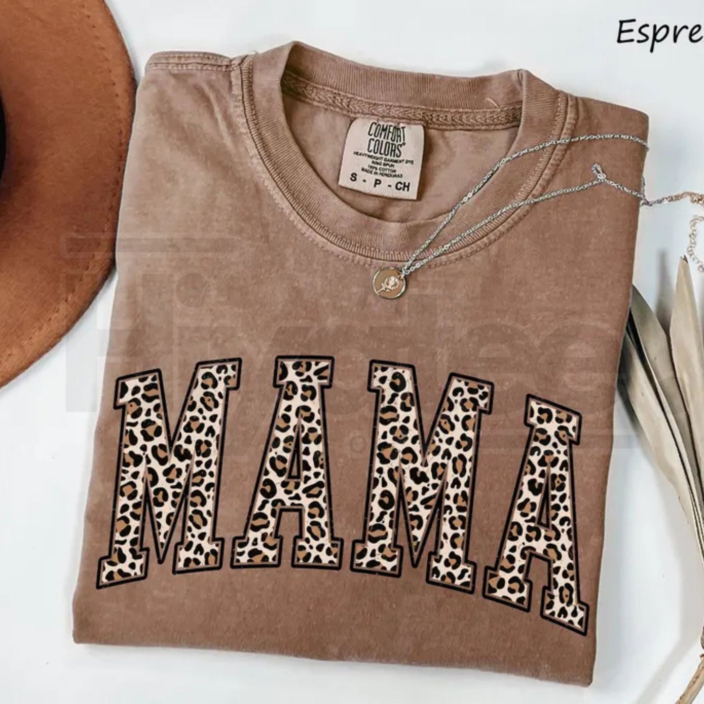 Comfort Colors® Leopard Mama Shirt – Trendy Mama Graphic Tee & Funny Mothers Day Gift