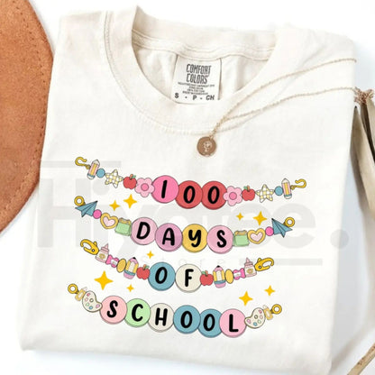 Comfort Colors® 100 Days of School Bracelet Shirt