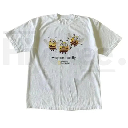 National Geographic Minibee T-Shirt – Vintage Animal Graphic Streetwear Tee