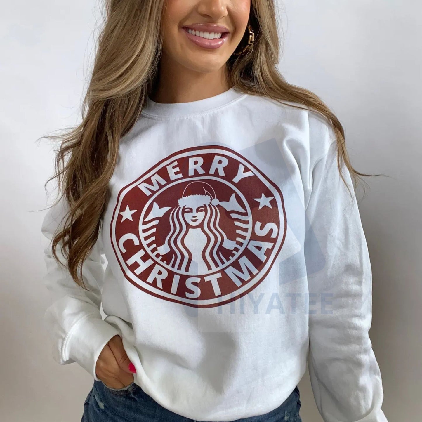 Merry Christmas Graphics Sweatshirt: Festive Holiday Design Jumper, Classic Xmas Cheer Crewneck, Fun Christmas Apparel