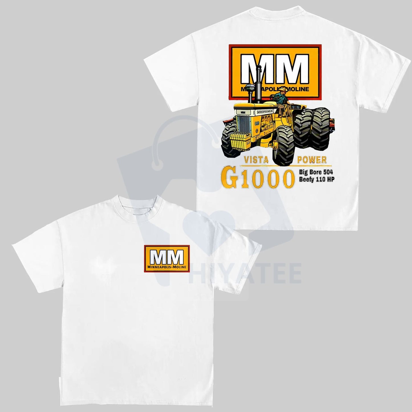 Minneapolis-Moline Vista Power G1000 Tractor T-Shirt – Farm Machinery Graphic Tee