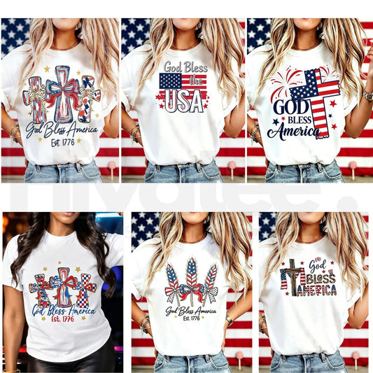 "God Bless America" – USA 250th Anniversary Vintage Patriotic Top