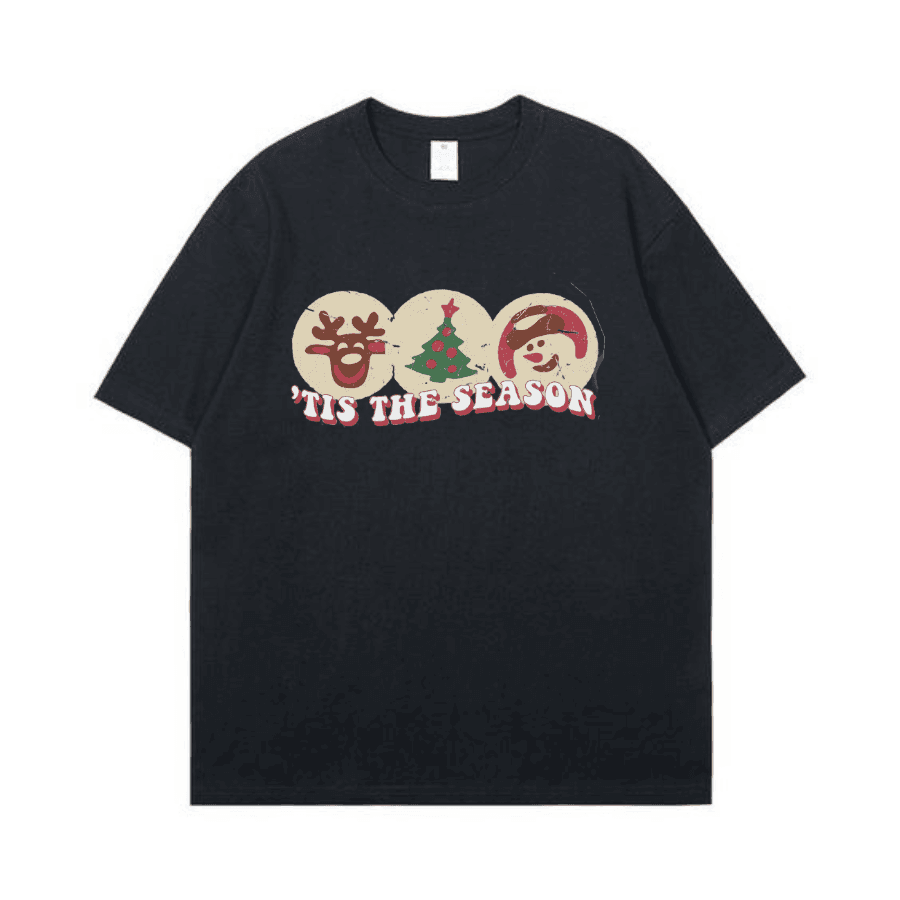 Tis The Season Christmas Shirt, Christmas Tis The Season Shirt, Christmas Tree Shirt, Retro Christmas Shirt Gift, Xmas Gift - Hiyatee