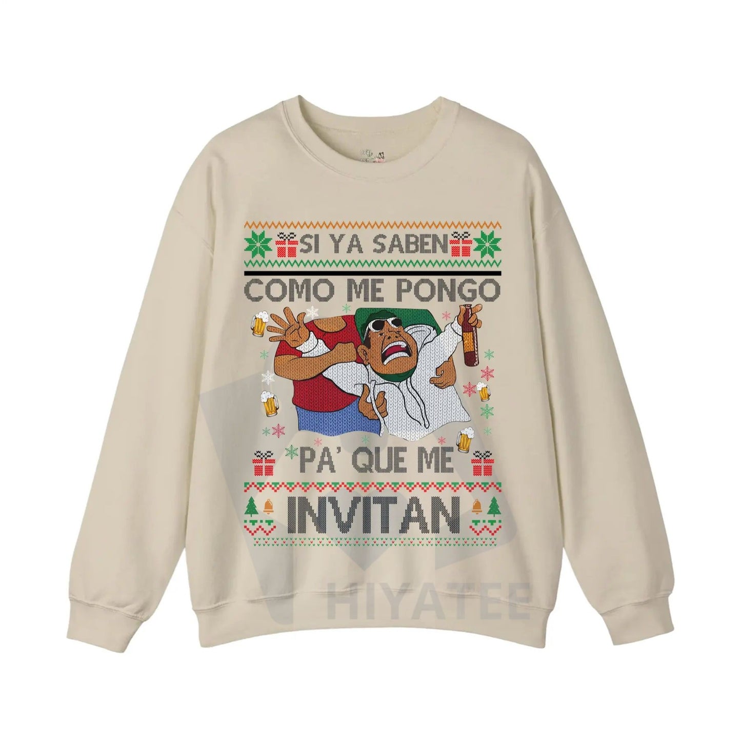 Si Ya Saben Cómo Me Pongo Pa’ Qué Me Invitan Ugly Christmas Sweater: Funny Mexican Beer Party Drinking Shirt