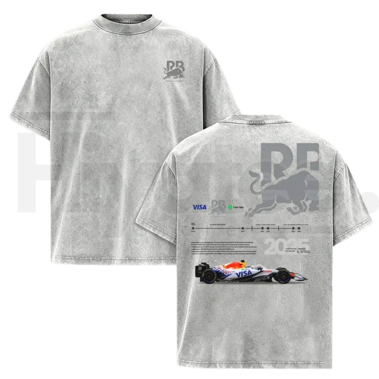 Vintage Open Wheel Racing Graphic T-Shirt – Retro Motorsport Washed Oversized Tee
