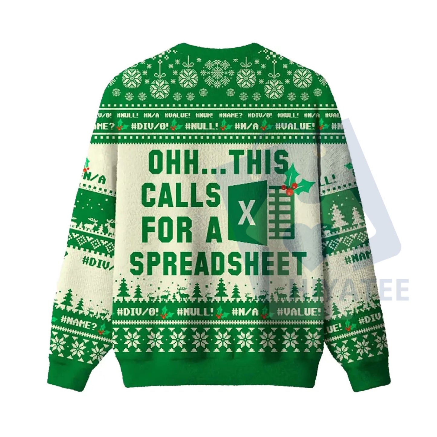 Geeksoutfit Geeky Ugly Christmas Sweater – Round Neck Long Sleeve Knitwear