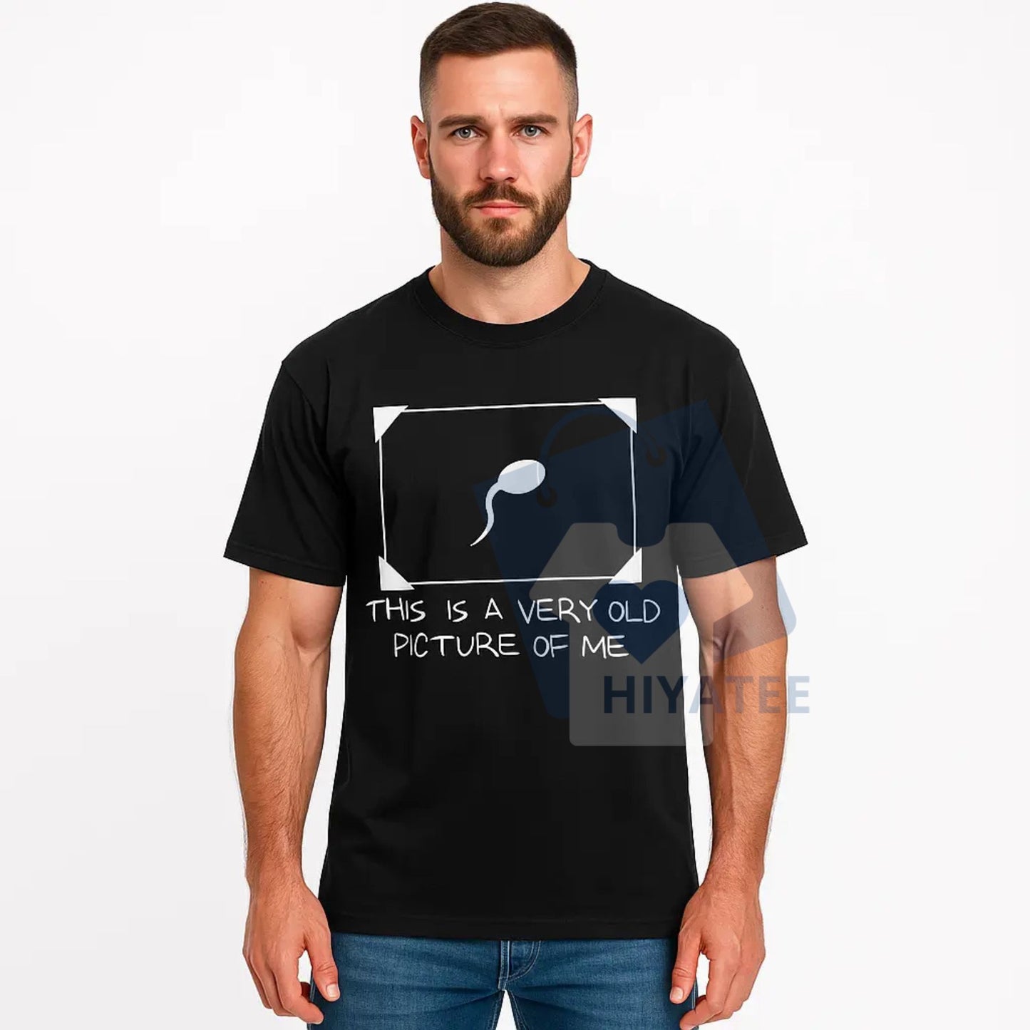"Very Old Picture of Me" Funny Sperm Graphic Tee – Trendy Unisex Streetwear
