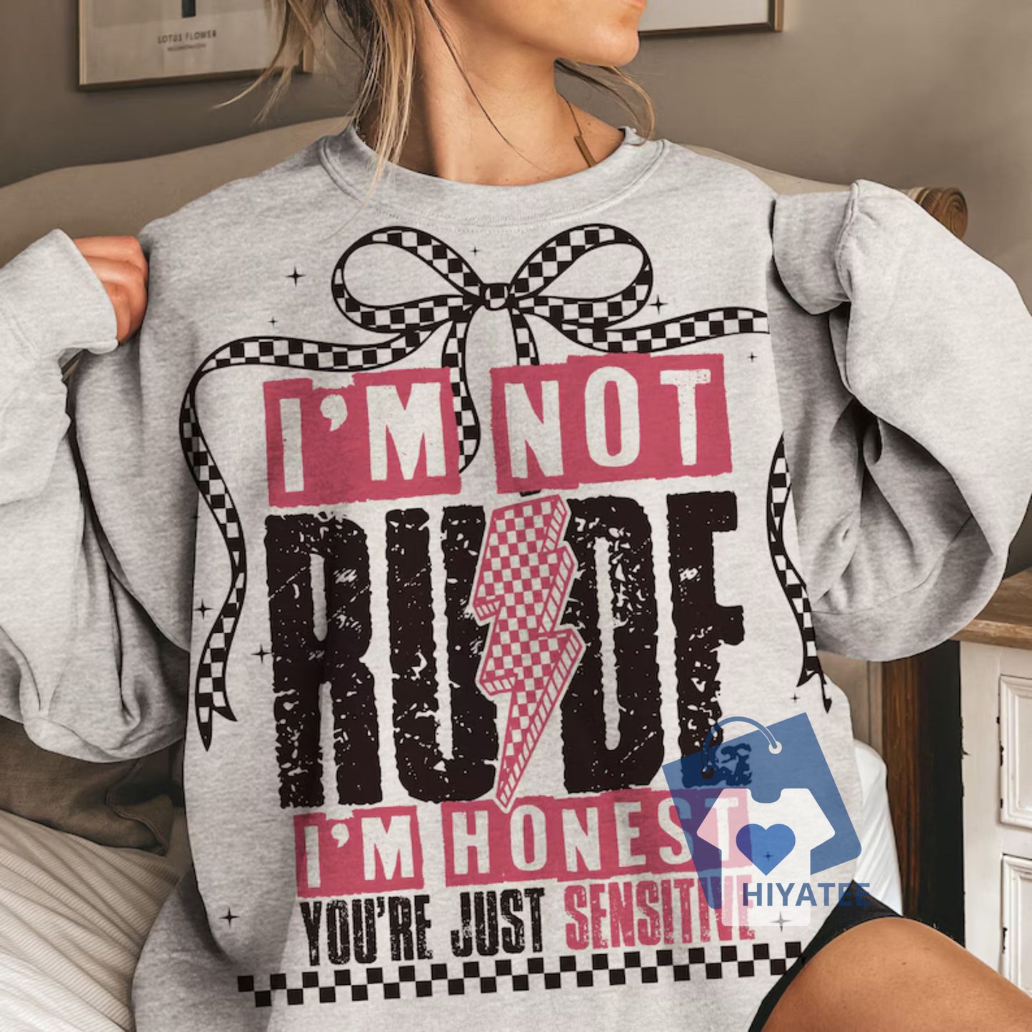 I’m Not Rude Sweatshirt – Snarky, Sarcastic & Retro Coquette Vibes for Sassy Women