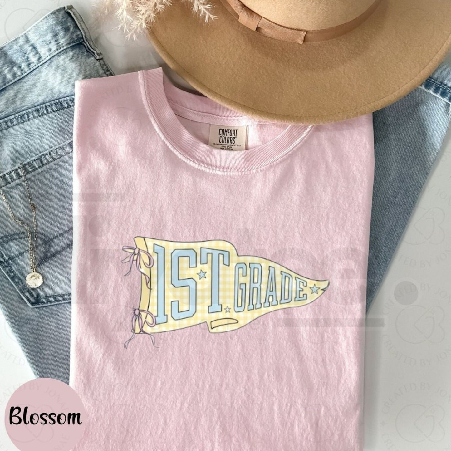 Custom Teacher Team Shirts Comfort Colors – Back to School Grade Level Tees, Personalized First Second Third Fourth Fifth Grade Teacher Gift