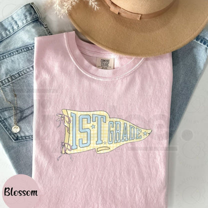 Custom Teacher Team Shirts Comfort Colors – Back to School Grade Level Tees, Personalized First Second Third Fourth Fifth Grade Teacher Gift