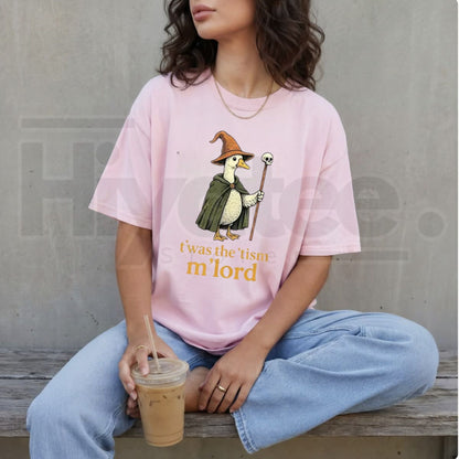Twas The Tism M Lord Silly Goose T-Shirt – Funny Meme Graphic Tee - Hiyatee