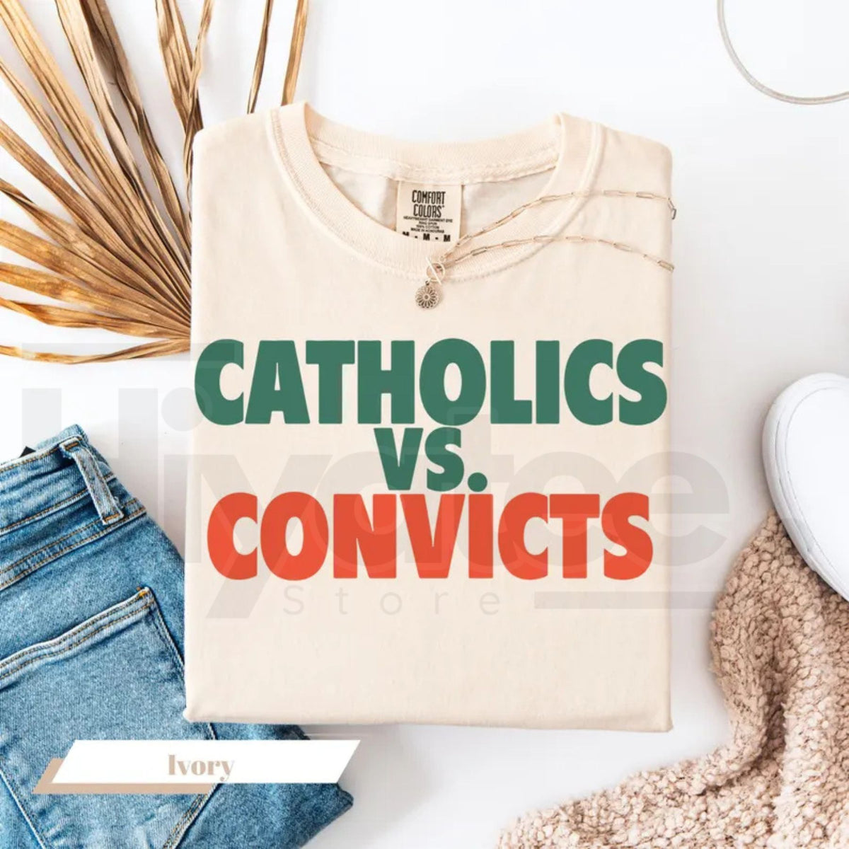 Catholics Vs Convicts Shirt 1988 Football Rivalry Vintage Game Day Graphic Tee