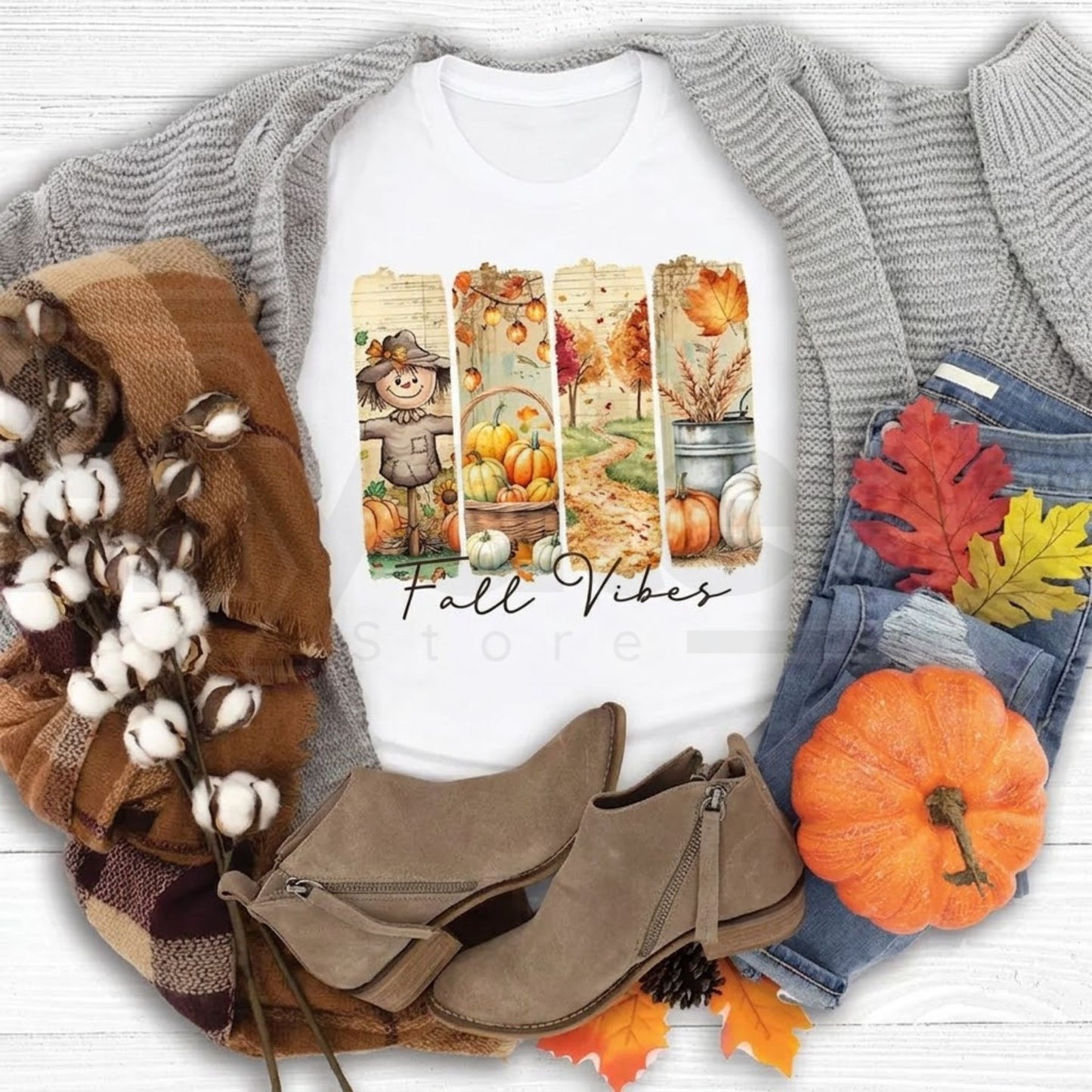 Love in Faith Women's Vintage Style Unisex Athletic-Casual T-Shirts - Fall Tops