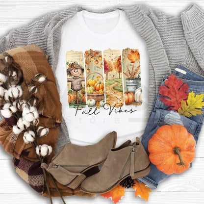 Love in Faith Women's Vintage Style Unisex Athletic-Casual T-Shirts - Fall Tops