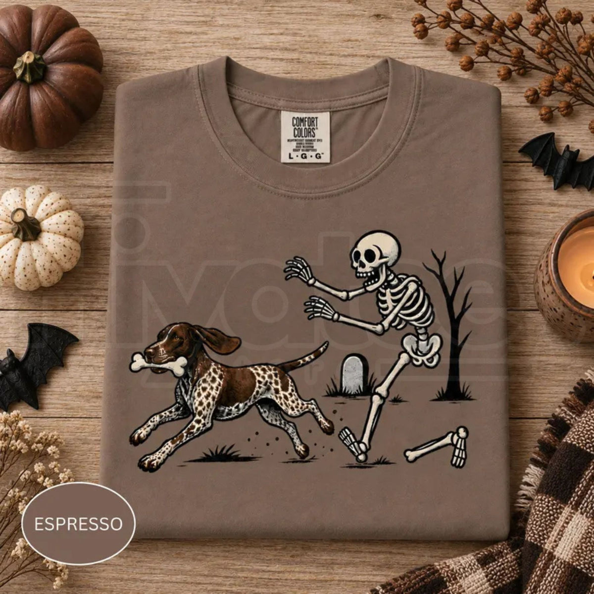 Comfort Colors Funny Halloween GSP German Shorthaired Pointer Tee