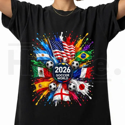 Unisex 2026 New Soccer T-Shirt – Premium Football Fan Graphic Streetwear Tee