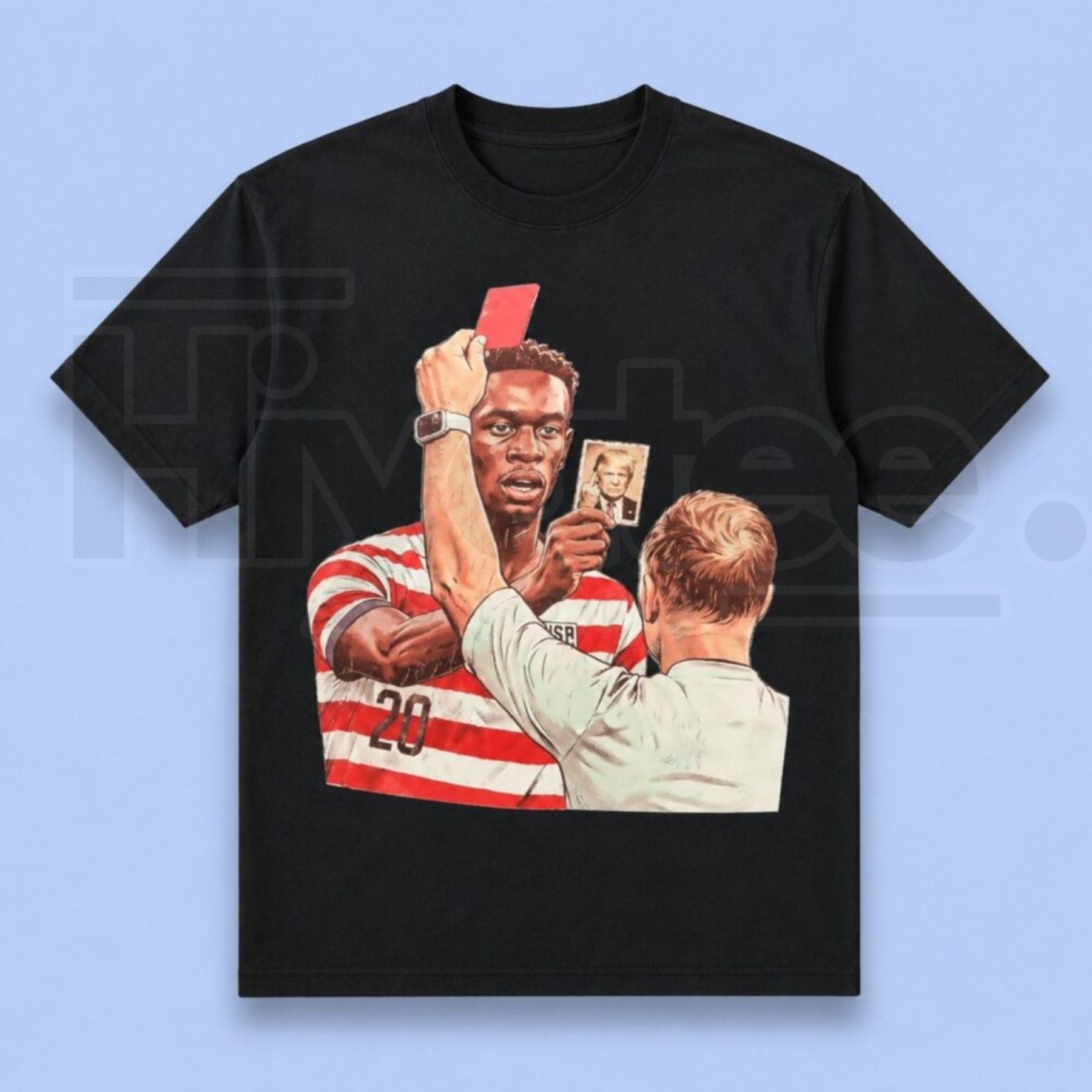 Funny Soccer Red Card Meme Graphic Tee – Football Referee Joke T-Shirt - Hiyatee