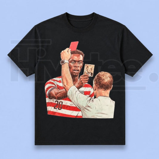 Funny Soccer Red Card Meme Graphic Tee – Football Referee Joke T-Shirt - Hiyatee