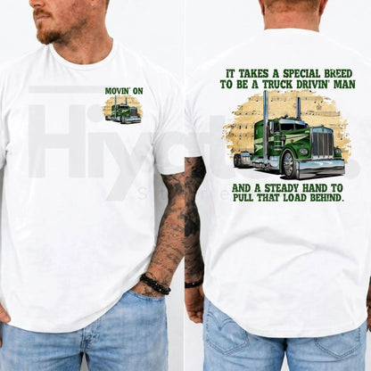 Movin' On Trucker T-Shirt – Vintage 70s TV Show Retro Big Rig Graphic Tee