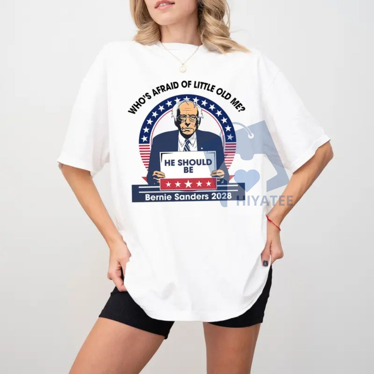 "Who's Afraid Of Little Old Bernie Sanders" T-Shirt – Funny Political Satire Tee