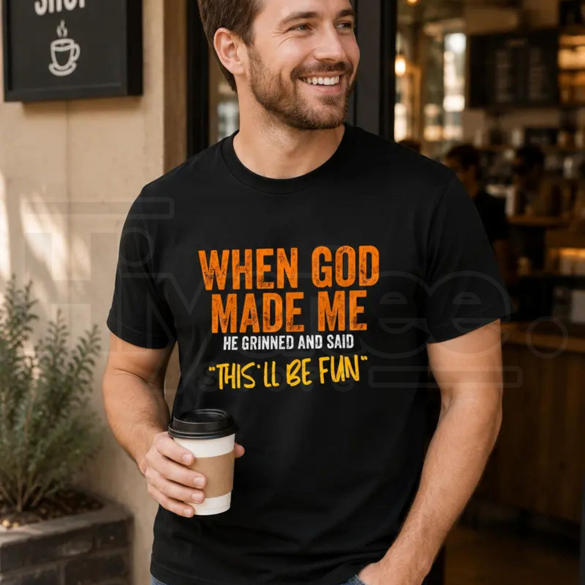 When God Made Me This'll Be Fun T-Shirt – Funny Sarcastic Graphic Tee