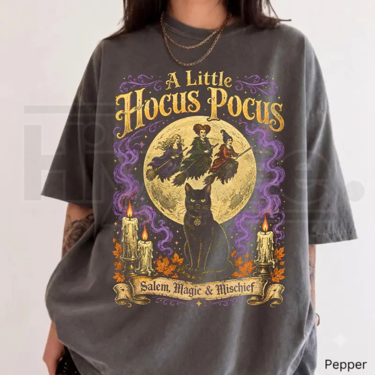 Comfort Colors Hocus Pocus Inspired Halloween Witch Tee