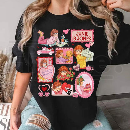 Junie B. Jones Valentine Doodle Style Shirt – Teacher Valentine Gift Tee