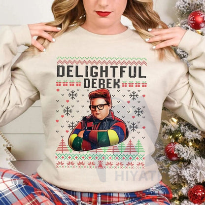 Delightful Derek Christmas Shirt: Funny Movie Quote Holiday Tee, Trending Comedy Fan Apparel, Unisex Gift