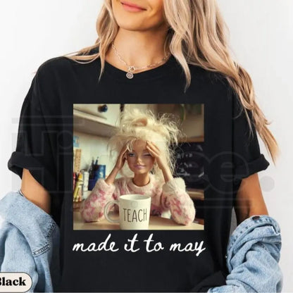 Comfort Colors® Last Day of School Teacher Doll Face Meme Shirt – Funny Summer Break Tee