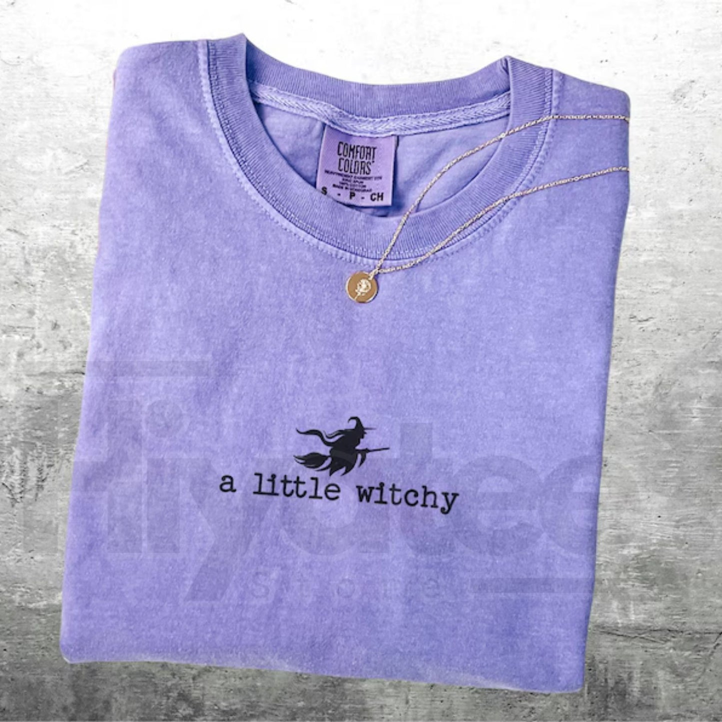 Witch Halloween Shirt A Little Witchy Spooky Season Trendy Oversize Tee