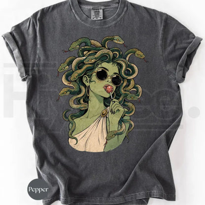 Comfort Colors Medusa Lollipop Retro Halloween Tee