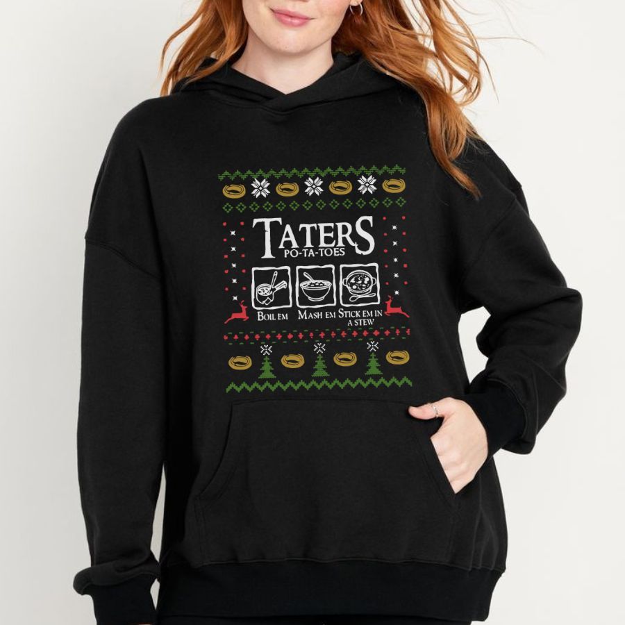 Tatterss Potatoessss LOTR Hoodie Easy to Wear, Just Throw It On, Full Size Options, Everyone Can Find