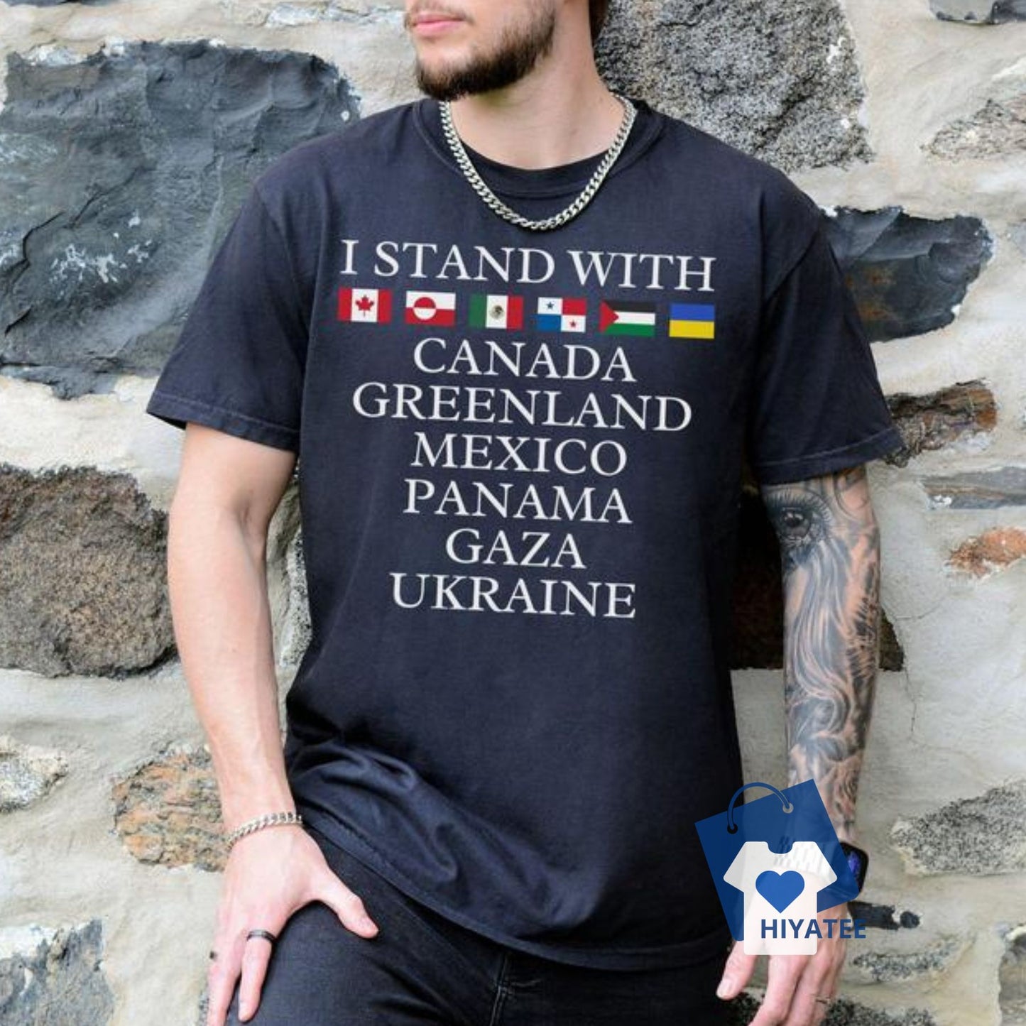 I Stand With Canada, Greenland, Mexico, Panama, Gaza, Ukraine Shirt – Support Democracy & Freedom!