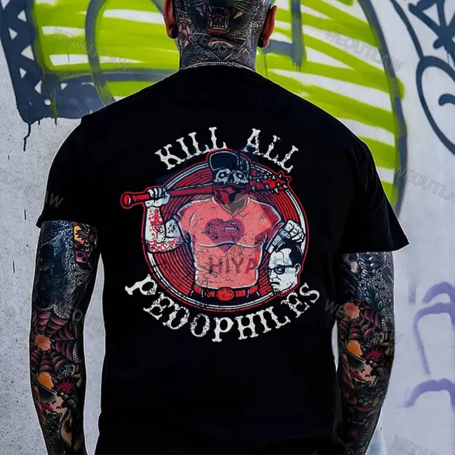 Kill All Pedo Print Shirt – Bold Graphic Tee, Statement Streetwear T-Shirt for Men & Women