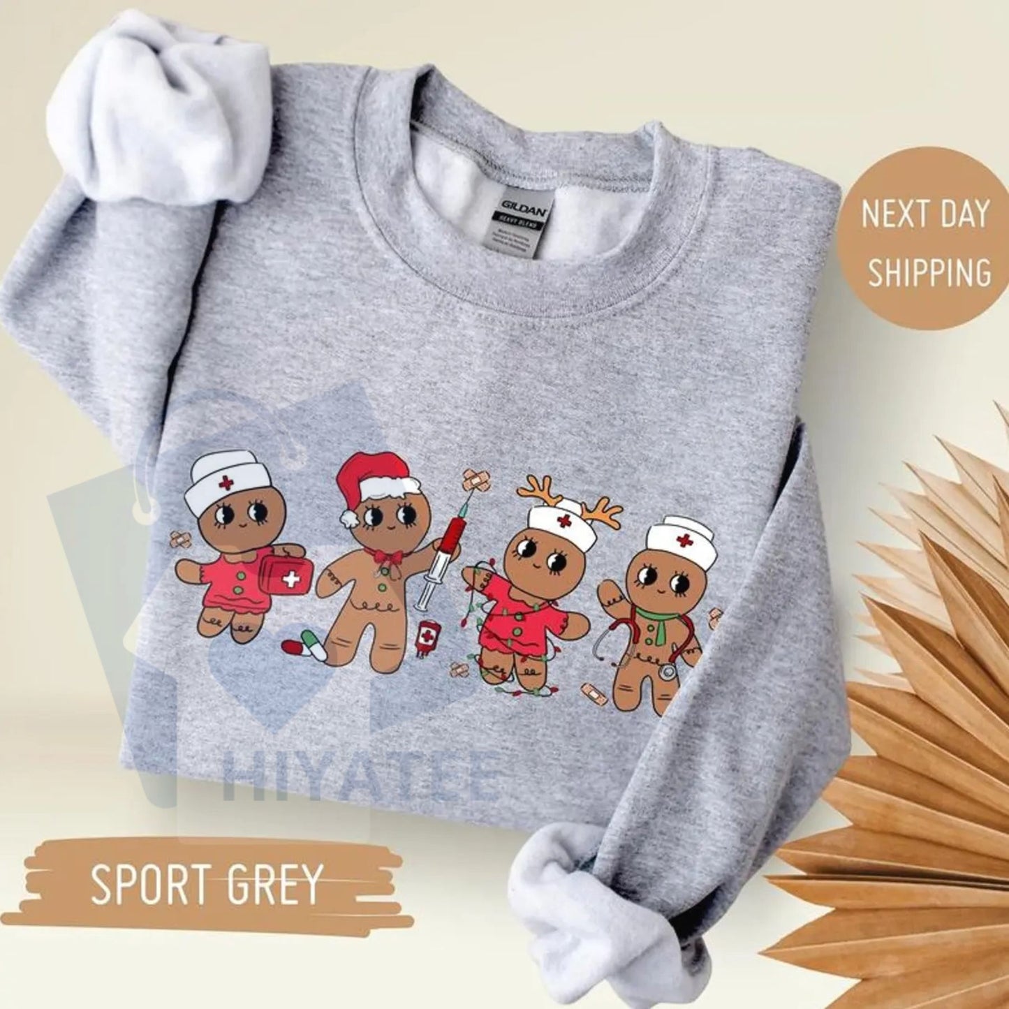 Christmas Nurse Gingerbread Sweatshirt: Trending Unisex Graphic, Casual Outfit, Perfect Xmas Gift For Men And Women